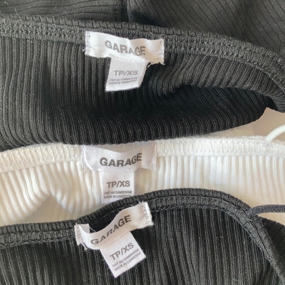 bungee cropped tank tops - Picture 5 of 5